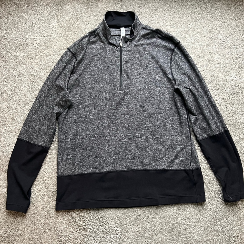 Lululemon Men’s Half-zip black/grey XXL
